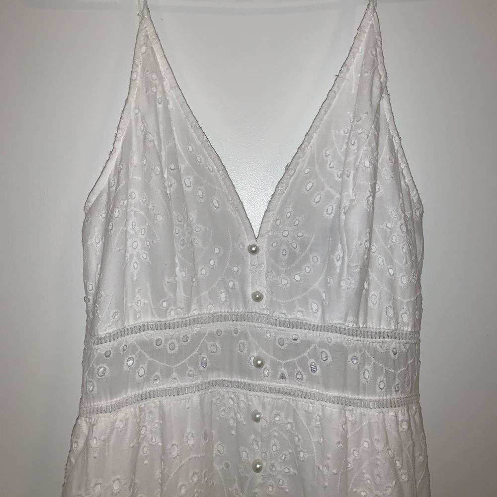 Embroidered Button Down Dress - Picture 4 of 5